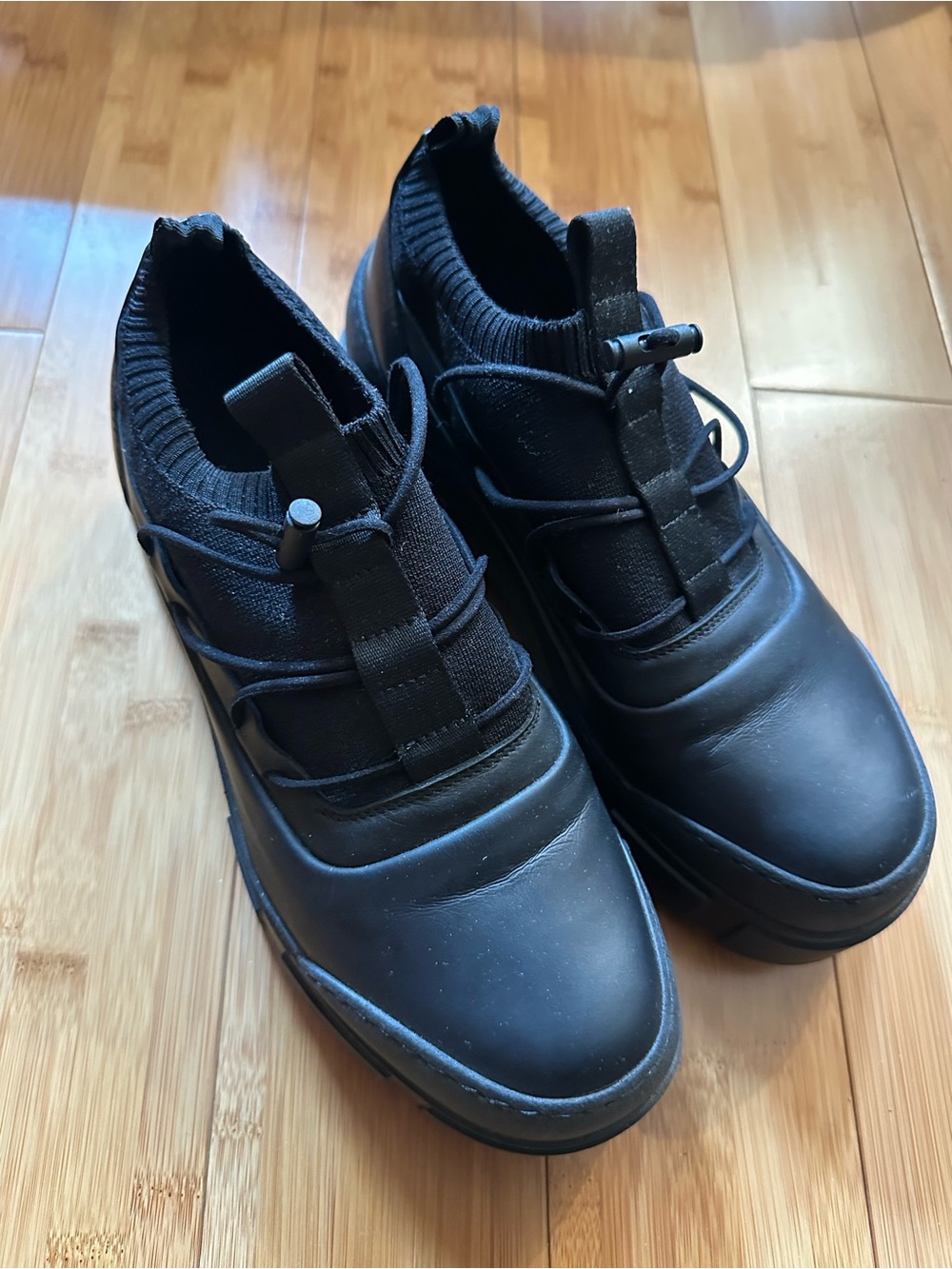 Vic Matie mixed material platform bootie